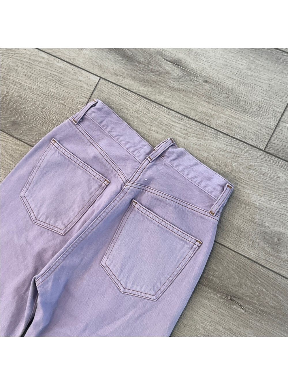 Agolde Lavender cross cross asymmetrical waist Straight Leg Jeans size 24 - Picture 11 of 11